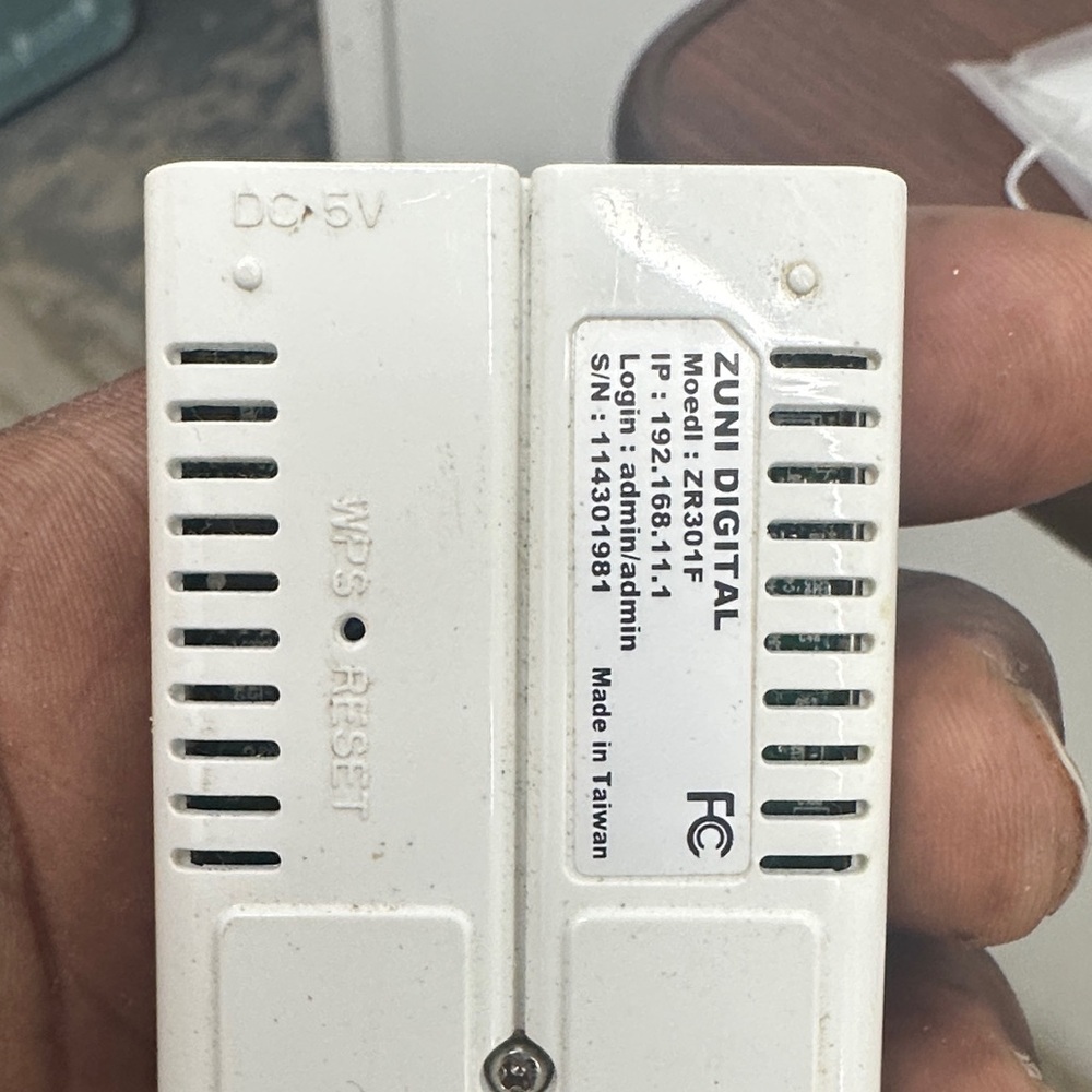 Zuni Digital Wireless Extender Wireless Bridge Wireless Router WISP Model ZR301F - Picture 7 of 7